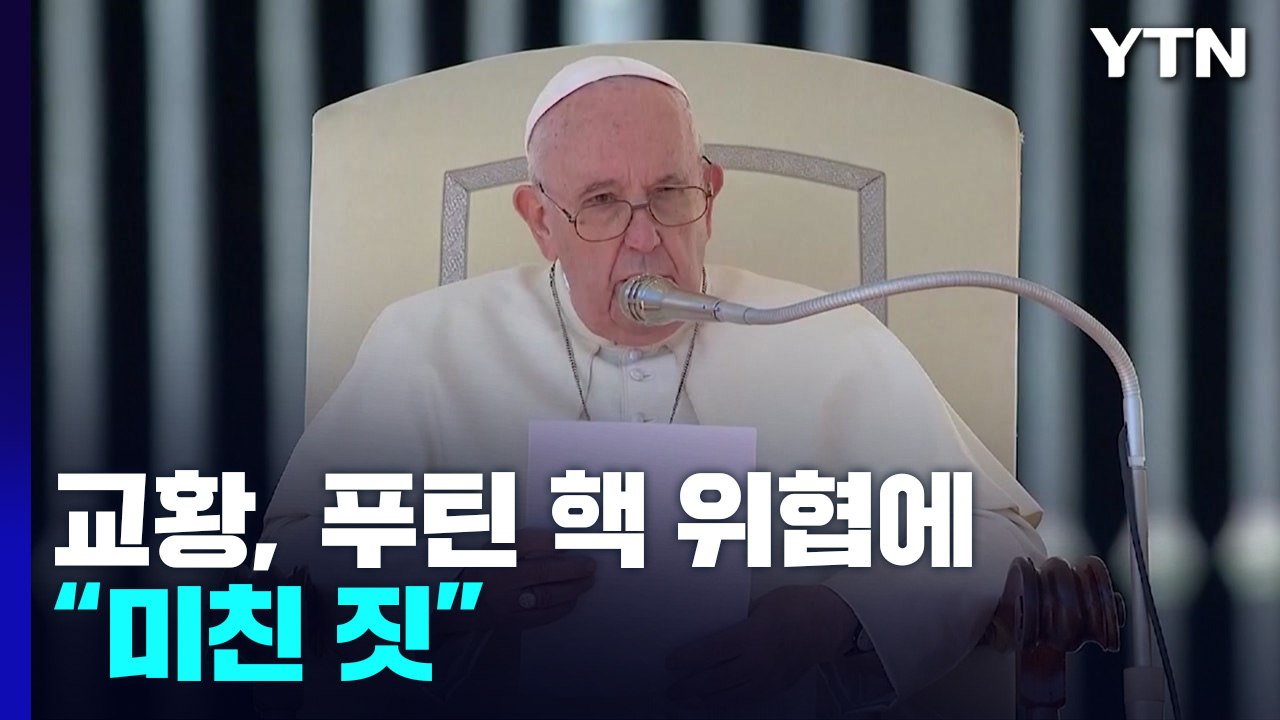 프란치스코 교황, 푸틴 핵위협에 "미친 짓" / YTN