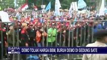 Tolak Kenaikan Harga BBM & Tuntut Kenaikan UMP 2023 Sebesar 24 Persen, Buruh Berdemo di Gedung Sate!