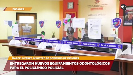 Entregaron nuevos equipamientos odontológicos para el policlínico policial
