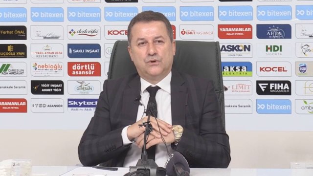 Giresunspor Kulübü Başkanı Karaahmet: Giresunspor bu kez başka bir hikaye yazacak