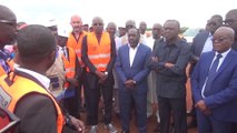 Le ministre des transports, Amadou Kone visite le chantier de l’aéroport  de  korhogo