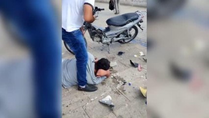 Son dakika haber | Trafiğe kapalı tarihi köprüdeki motosiklet kazasında 2 kişi yaralandı