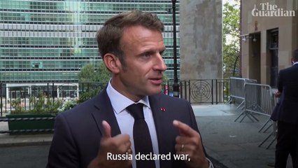 Macron international community wont recognise referendums in occupied Ukrainian regions