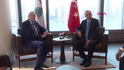Cumhurbaşkanı Erdoğan, Lübnan Başbakanı Mikati'yi kabul etti