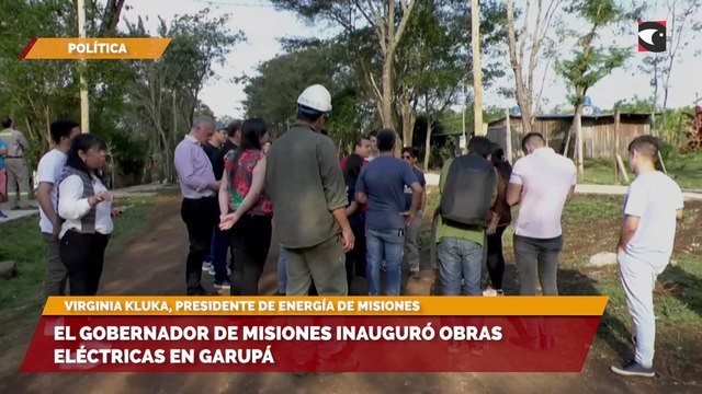 El gobernador de Misiones inauguró obras eléctricas en Garupá