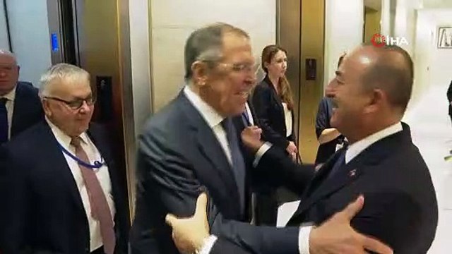 Bakan Çavuşoğlu, Rus mevkidaşı Lavrov ve İranlı mevkidaşı Abdullahiyan ile bir araya geldi