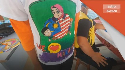Bulan Kemerdekaan | Murid pendidikan khas hasilkan baju tema Merdeka