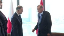 Cumhurbaşkanı Erdoğan Polonya Cumhurbaşkanı Duda ile bir araya geldi
