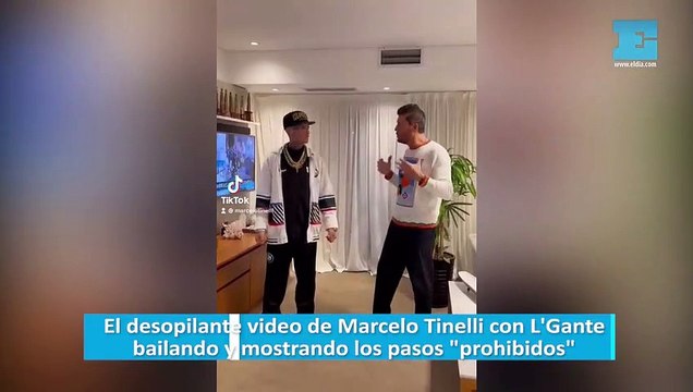 El desopilante video de Marcelo Tinelli con L'Gante bailando y mostrando los pasos prohibidos