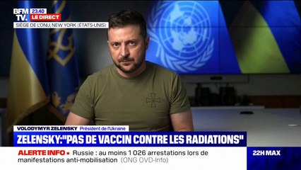 Volodymyr Zelensky: "La Russie est un État qui parraine le terrorisme à tous les niveaux"
