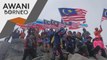 Hari Kebangsaan | 65 pendaki capai misi kibar Jalur Gemilang di puncak Gunung Kinabalu