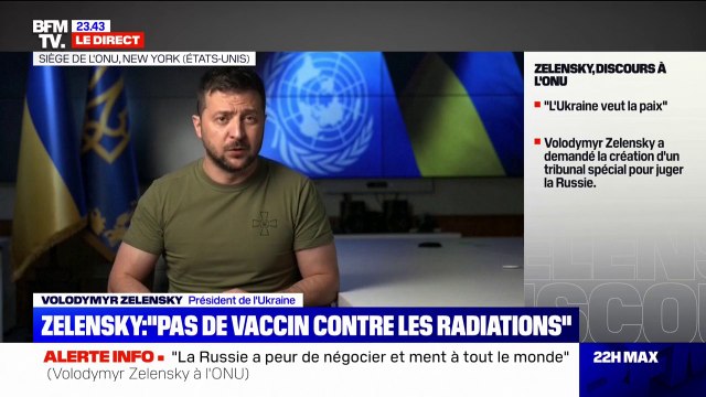 Volodymyr Zelensky: Si mes propos sont suivis de nouveaux attentats terroristes, cela ne prouvera que la faiblesse de la Russie