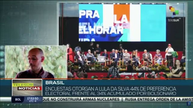 Encuestas en Brasil reafirman la amplia ventaja del candidato Lula da Silva