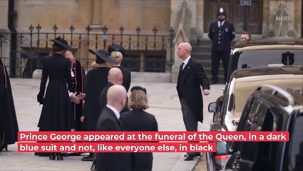 Confusion At The Queen's Funeral: THIS Is Why George Wore Blue Instead Of Black