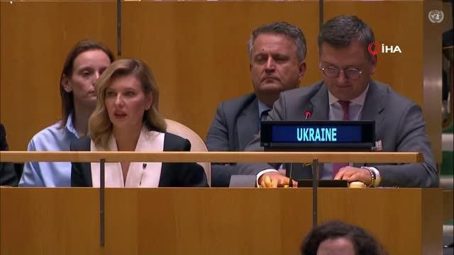 Ukrayna Devlet Başkanı Vladimir Zelenskiy, Birleşmiş Milletler 77. Genel Kurulu'na videokonferans yönetimiyle yaptığı hitabında, BM tarafından Rusya...