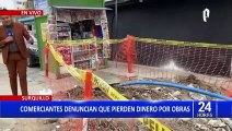 Surquillo: Comerciantes denuncian que pierden dinero por retraso de obras municipales
