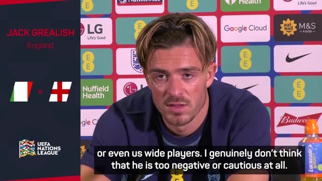 Grealish defends Southgate amid 'negative and cautious' tag