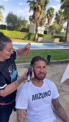 Sergio Ramos cambia de look. ¡Adiós a la cabellera !