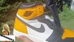 Air Jordan 1 yellow toe taxi high og sneaker review