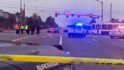 Se descarrila tren ligero de RTD en Aurora (Video: Cortesía)