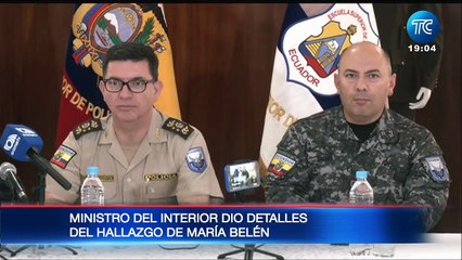 Ministro del Interior sobre el caso María Belén Bernal: "No es un acto cometido por la Policía"