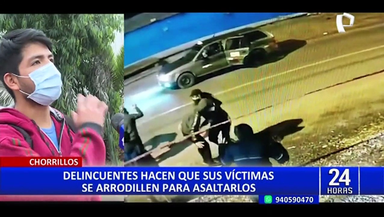 Chorrillos: delincuentes armados hacen arrodillar a grupo de amigos para robarles