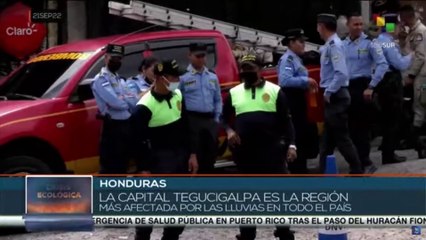 Gobierno hondureño trabaja en la evacuación de las zonas afectadas por las intensas lluvias