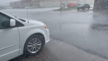 Thunderstorms pound the Southwest with hail and rain