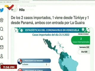 COVID-19 | Venezuela registró 38 casos comunitarios, 2 importados y 537.331 personas recuperadas