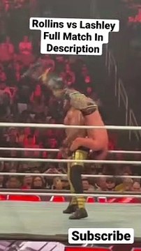 Seth “Freakin” Rollins vs “The Almighty” Bobby Lashley on WWE Raw #wwe #wweraw #sethrollins