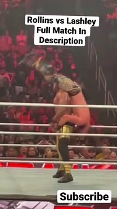 Seth “Freakin” Rollins vs “The Almighty” Bobby Lashley on WWE Raw #wwe #wweraw #sethrollins