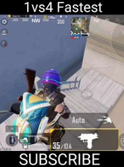 Pubg mobile 1v4 Fastest player bgmi #shorts Japanese pubg