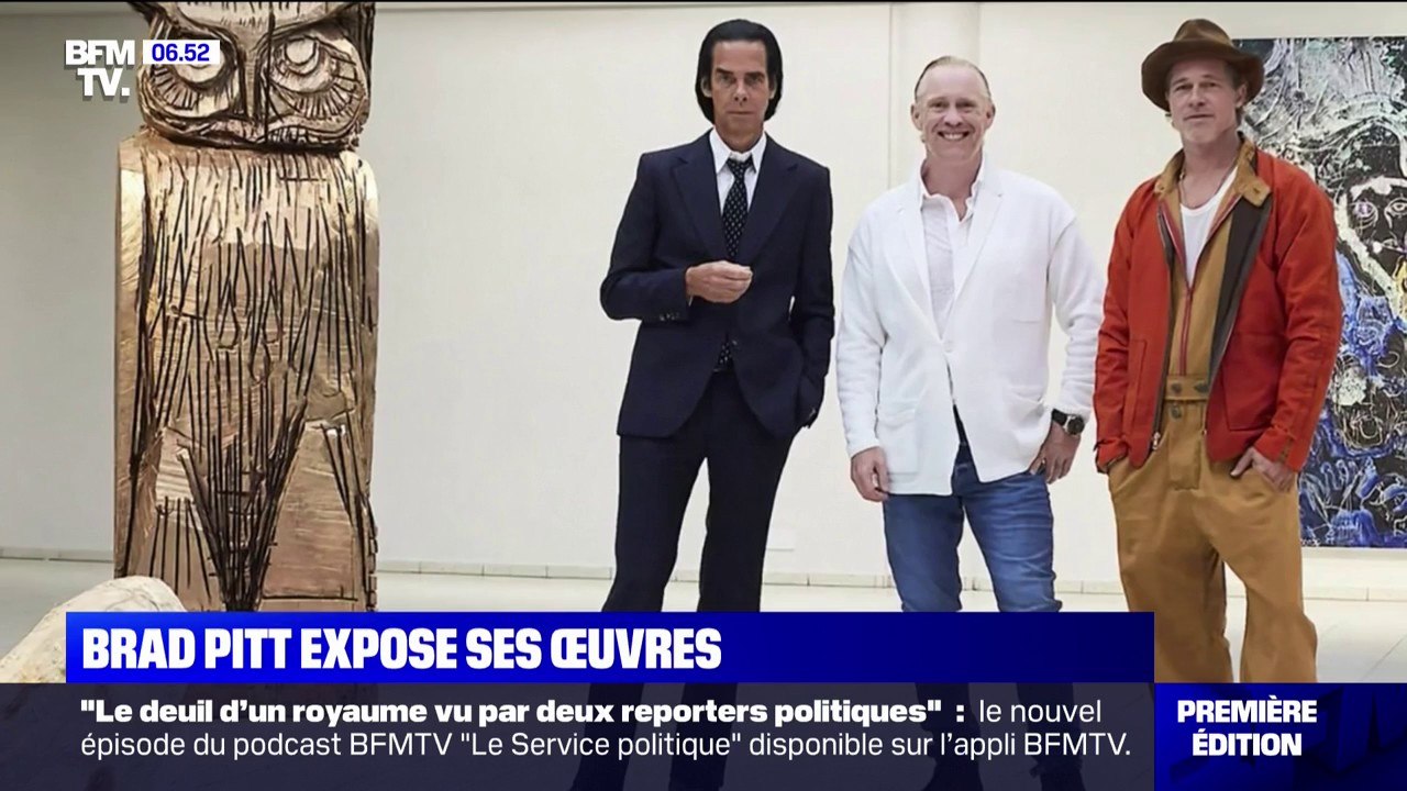 En Finlande, Brad Pitt expose ses sculptures pour la première fois