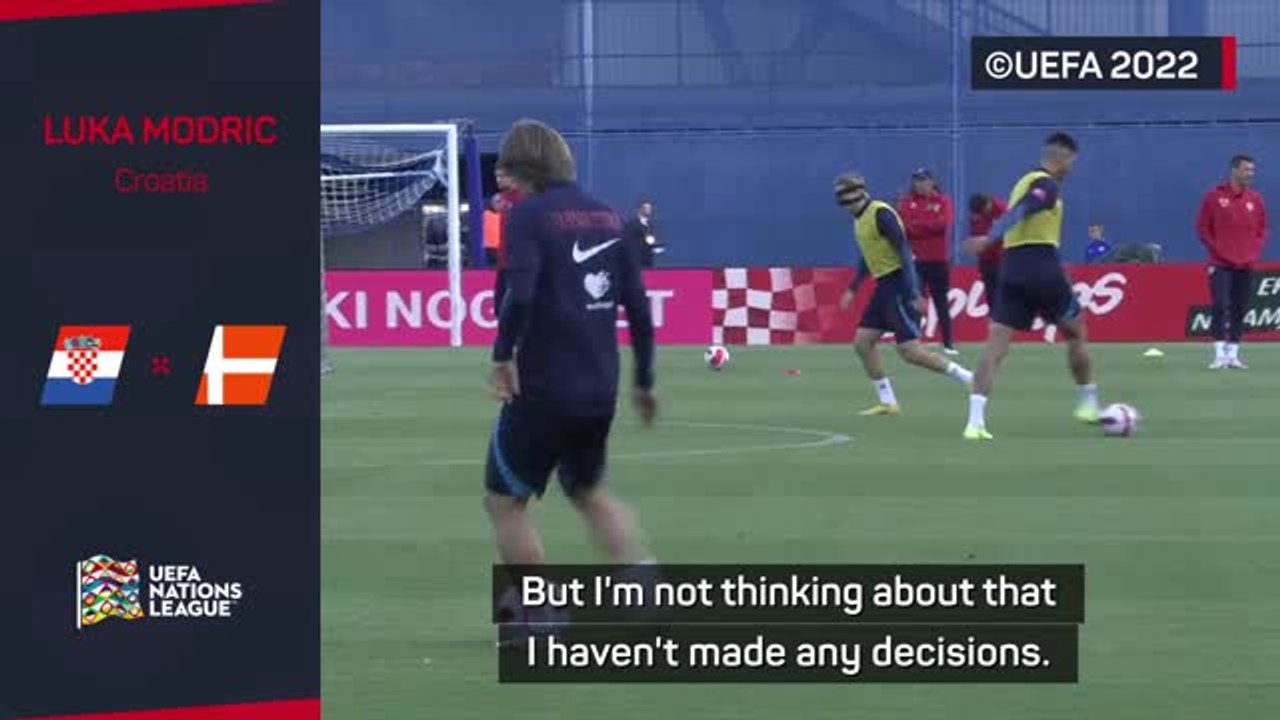 Modric doesn't know if he'll play after World Cup