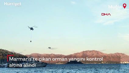 Muğla Valisi duyurdu: Marmaris'teki orman yangını kontrol altında!