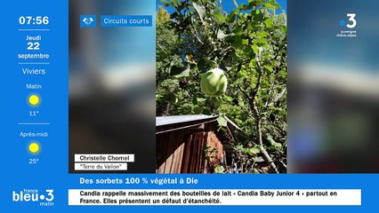 22/09/2022 - Le 6/9 de France Bleu Drôme Ardèche en vidéo