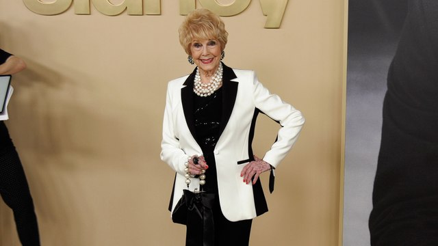 Karen Sharpe attends Apple TV+'s Sidney red carpet premiere in Los Angeles