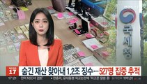 숨긴 재산 찾아내 1.2조 징수…527명 집중 추적