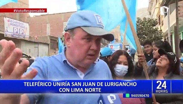 Elecciones 2022: Rafael López Aliaga anuncia construcción de teleférico