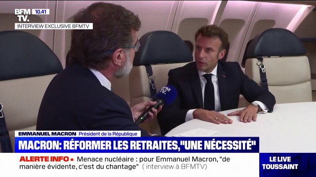 Emmanuel Macron sur la réforme des retraites: On doit le faire de manière transparente et la plus apaisée possible