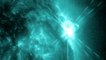 Sun blasts strong M7.9 solar flare, NASA spacecraft sees it