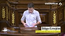 Errejón: “Frente a esta rebelión de los privilegiados que reclaman su derecho al egoísmo, el Gobierno cuenta con el respaldo social”