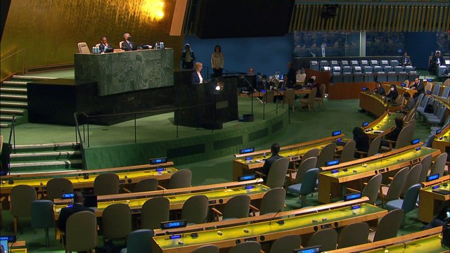 Liz Truss adresses the UN pledging further support for Ukraine amid nuclear threats from Russia