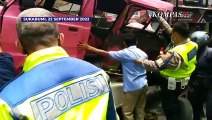 Rekaman CCTV Detik-detik Laka Lantas Mobil Hantam Angkot di Sukabumi, 3 Orang Tewas