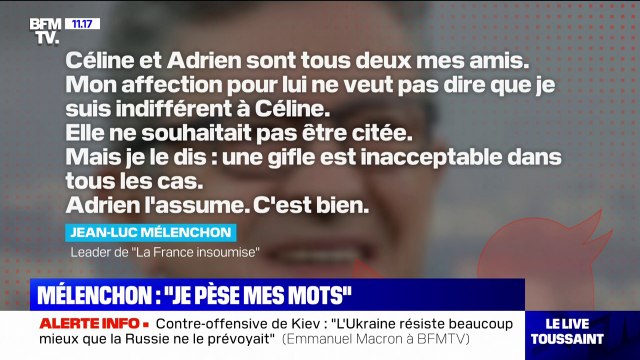 Je pèse mes mots tout le temps : Jean-Luc Mélenchon réagit à ses tweets polémiques sur l'affaire Adrien Quatennens