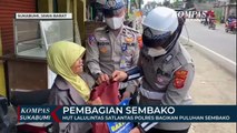 Hut Lalulintas Satlantas Polres Bagikan Puluhan Sembako