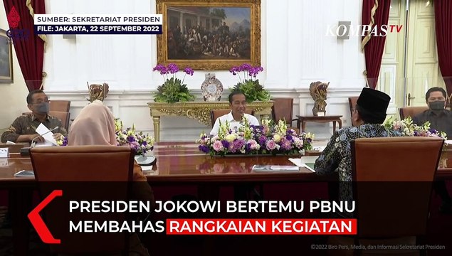 Presiden Jokowi Terima PBNU, Bahas 1 Abad Lahirnya NU dan R20