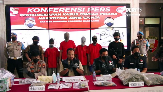 Sat Resnarkoba Polresta Barelang Berhasil Ungkap Tindak Pidana Narkotika Ganja Seberat 9,6 Kg dan Sabu Seberat 0,16 Gram