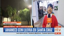 Santa Cruz amanece con tormenta eléctrica y descenso de temperaturas debido al ingreso de un frente frio en el país.