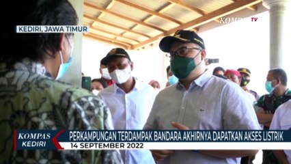 Warga Terdampak Pembangunan Bandara Dhoho Akhirnya Mendapatkan Akses Listrik